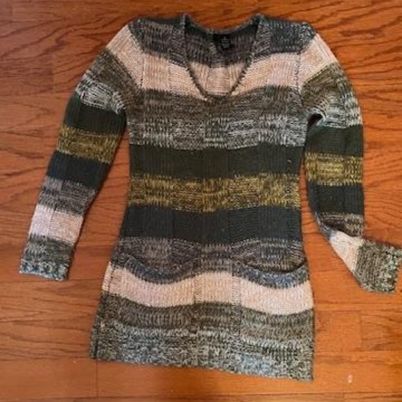 Ultra Flirt Sweaters - Ultra Flirt Colorblock Striped Sweater